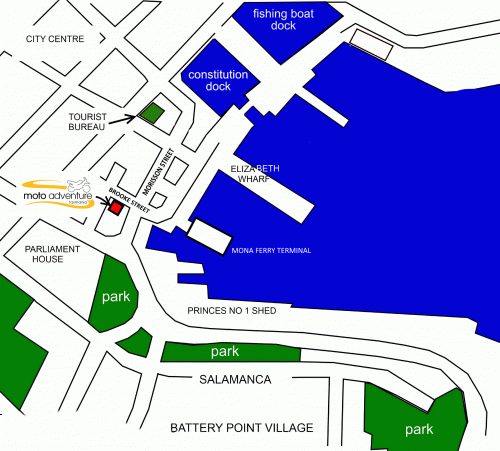 Moto Adventure  Waterfront Map